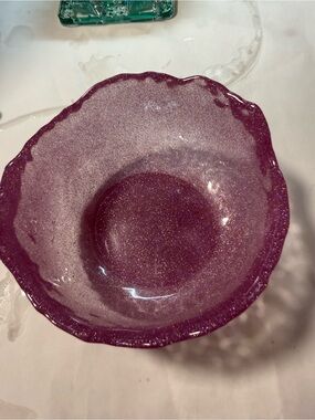 Shimmery Lavender Pink Decorative Bath Bowl
